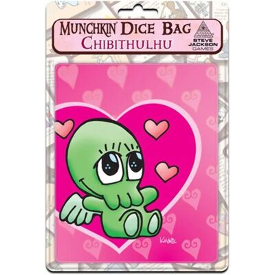 Poche à dés Rose Chibithulhu de Steve Jackson Games - Accessoires de Jeu de Rôle Poche à dés Rose Chibithulhu de Steve Jackson Games - Accessoires de Jeu de Rôle