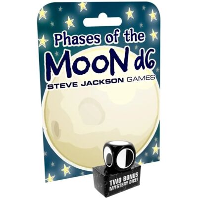Steve Jackson Games Phases de la Lune D6 - Dés de Jeu Steve Jackson Games Phases de la Lune D6 - Dés de Jeu