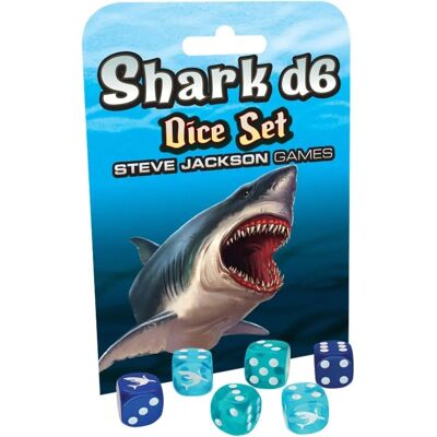 Ensemble de Dés Shark D6 - Jeu de Rôle Steve Jackson Games Ensemble de Dés Shark D6 - Jeu de Rôle Steve Jackson Games