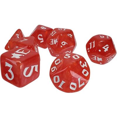 Steve Jackson Games Polyhedral Kockaszett - Piros/Fehér - Társasjáték Steve Jackson Games Polyhedral Kockaszett - Piros/Fehér - Társasjáték