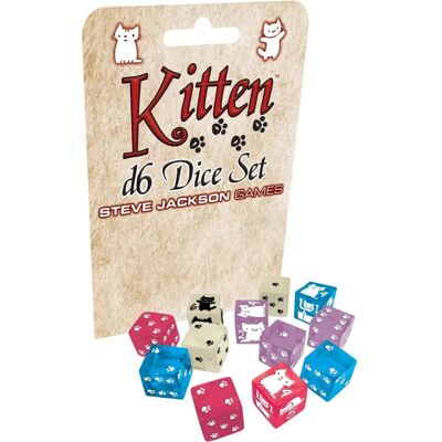 Steve Jackson Games Kitten D6 Kockákészlet - 4 Szín - Asztali Játékok Steve Jackson Games Kitten D6 Kockákészlet - 4 Szín - Asztali Játékok