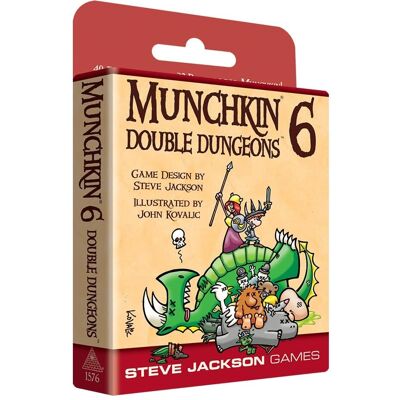 Steve Jackson Games Munchkin 6 Doble Mazmorras Juego de Cartas - Edición en Inglés Steve Jackson Games Munchkin 6 Doble Mazmorras Juego de Cartas - Edición en Inglés