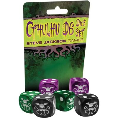 Steve Jackson Games Cthulhu D6 Würfelset - Kosmischer Horror Würfel Steve Jackson Games Cthulhu D6 Würfelset - Kosmischer Horror Würfel