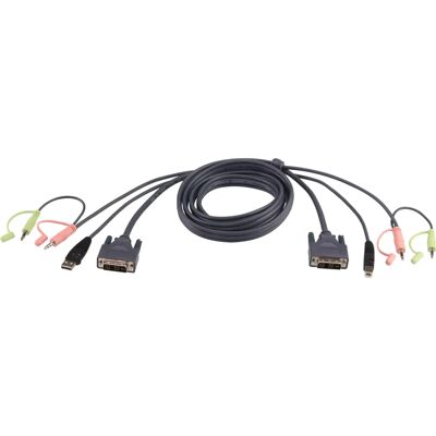 Cable KVM ATEN 2L-7D02UI - Negro - 1.8 m Cable KVM ATEN 2L-7D02UI - Negro - 1.8 m