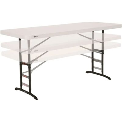 Tavolo Pieghevole in Acciaio e Plastica Bianco Rettangolare Lifetime - 183 x 76 cm Tavolo Pieghevole in Acciaio e Plastica Bianco Rettangolare Lifetime - 183 x 76 cm