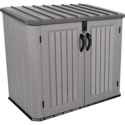 Lifetime Graue Kunststoff Mülltonnenbox für 2 x 240 L - Garten & Geräte Lifetime Graue Kunststoff Mülltonnenbox für 2 x 240 L - Garten & Geräte