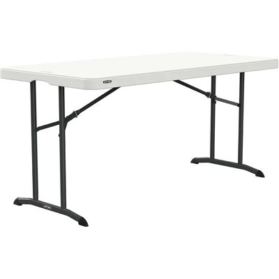 Mesa Rectangular Plegable Blanca Lifetime - Jardín 152x76cm Mesa Rectangular Plegable Blanca Lifetime - Jardín 152x76cm