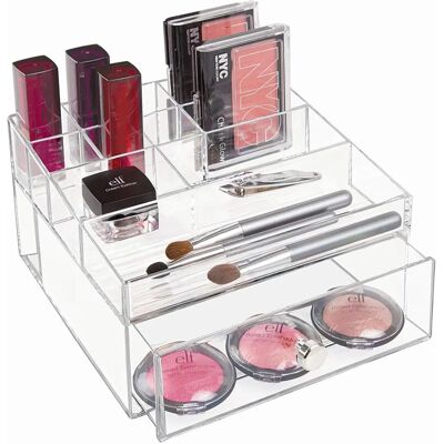 ORGANISATEUR DE MAQUILLAGE INTERDESIGN AVEC CASSETTE - TRANSPARENT - Publicité ORGANISATEUR DE MAQUILLAGE INTERDESIGN AVEC CASSETTE - TRANSPARENT - Publicité