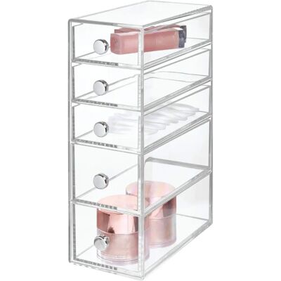 iDesign Clarity 5-Drawer Storage Tower iDesign Clarity 5-Drawer Storage Tower