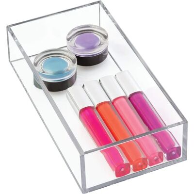 Boîte de rangement InterDesign iDesign pour salle de bain ou cuisine, petit organisateur en plastique, sans BPA Boîte de rangement InterDesign iDesign pour salle de bain ou cuisine, petit organisateur en plastique, sans BPA