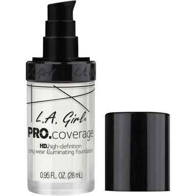 L.A. Girl PRO Coverage HD Long Wear Illuminating Foundation - White-Lightener L.A. Girl PRO Coverage HD Long Wear Illuminating Foundation - White-Lightener