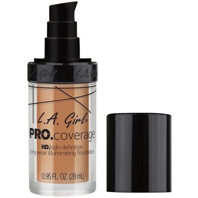 L.A. Girl Pro Coverage HD Fond de Teint Lumineux - Beige Chaud - Publicité L.A. Girl Pro Coverage HD Fond de Teint Lumineux - Beige Chaud - Publicité