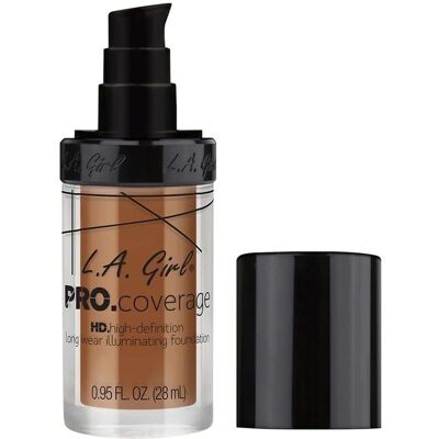L.A. Girl PRO.Coverage HD Fond de Teint Liquide Éclat Longue Tenue - Café - Fond de Teint - Publicité L.A. Girl PRO.Coverage HD Fond de Teint Liquide Éclat Longue Tenue - Café - Fond de Teint - Publicité