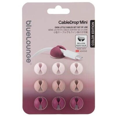 Bluelounge CableDrop Mini Rød - Kabelorganisator Bluelounge CableDrop Mini Rød - Kabelorganisator
