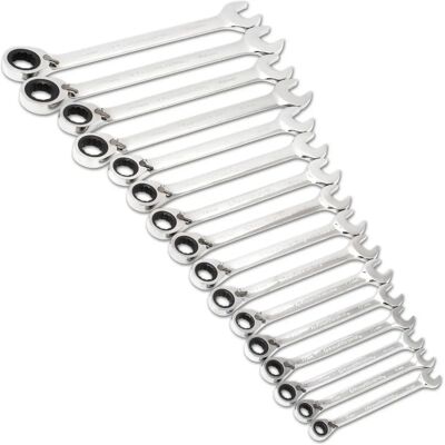 Zestaw 16 kluczy z grzechotką od Gearwrench 8 - 25mm Zestaw 16 kluczy z grzechotką od Gearwrench 8 - 25mm