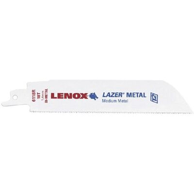 LENOX Heavy-Duty Bi-Metal Reciprocating Saw Blade - 152mm - Pack of 5 LENOX Heavy-Duty Bi-Metal Reciprocating Saw Blade - 152mm - Pack of 5