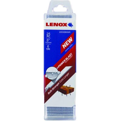 Lenox B656R Stichsägeblatt - 152x19x0,9mm, 6 Zähne, Pack of 25 Lenox B656R Stichsägeblatt - 152x19x0,9mm, 6 Zähne, Pack of 25