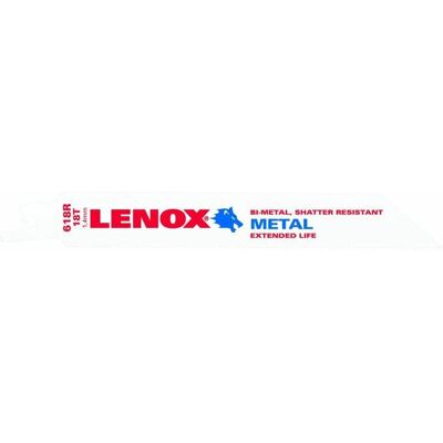 Hojas de Sierra Lenox Recíproca para Metal - 150mm, 18 TPI, Pack de 5 Hojas de Sierra Lenox Recíproca para Metal - 150mm, 18 TPI, Pack de 5