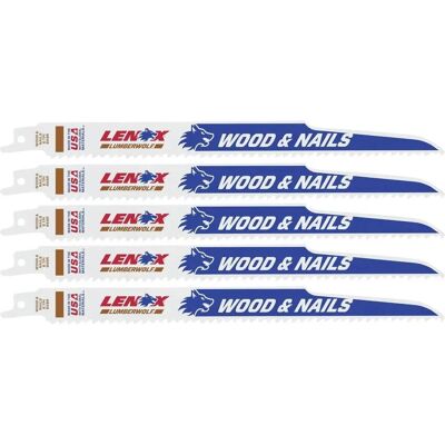 Lame di sega a doppio metallo Lenox - 5 pezzi - Legno - 229 mm Lame di sega a doppio metallo Lenox - 5 pezzi - Legno - 229 mm
