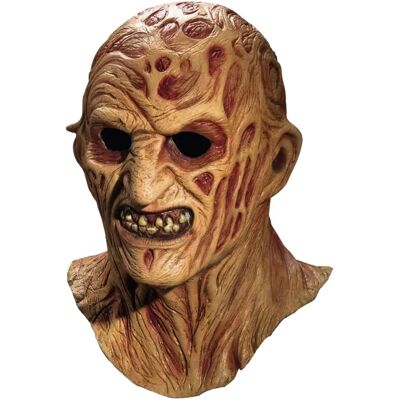 Freddy Krueger Full ansiktsmask för vuxna - Halloween kostymtillbehör, one size Freddy Krueger Full ansiktsmask för vuxna - Halloween kostymtillbehör, one size