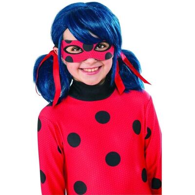 Ladybug-peruukki - Sininen/Red - Asuste Ladybug-peruukki - Sininen/Red - Asuste