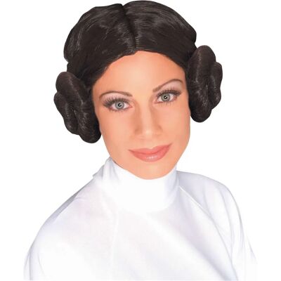 Peruka kostiumowa Princess Leia z Star Wars od Rubie's - Czarna - Dorośli Peruka kostiumowa Princess Leia z Star Wars od Rubie's - Czarna - Dorośli