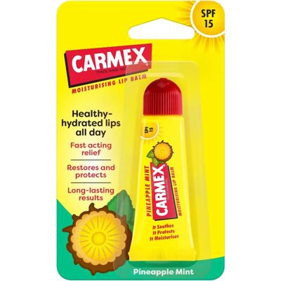 Carmex - Moisturising Lip Balm Tube Pineapple Mint 10g - Lip Balm Carmex - Moisturising Lip Balm Tube Pineapple Mint 10g - Lip Balm
