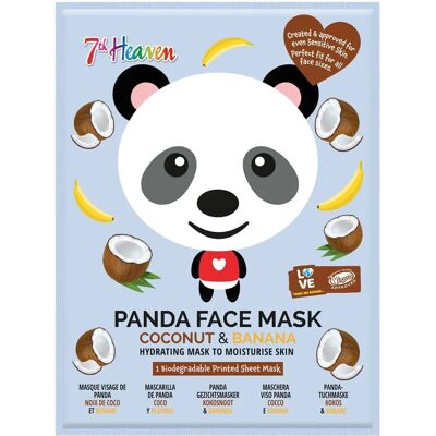Maschera Viso Panda Animale 7th Heaven Cocco Banana Maschera Viso Panda Animale 7th Heaven Cocco Banana