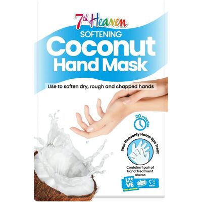 Máscara de Mãos de Coco 7th Heaven - Cuidados com as Mãos Vegan Cruelty-Free Máscara de Mãos de Coco 7th Heaven - Cuidados com as Mãos Vegan Cruelty-Free