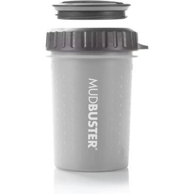 Dexas MudBuster med Lock - Ljusgrå Medium Hundtassrensare Dexas MudBuster med Lock - Ljusgrå Medium Hundtassrensare