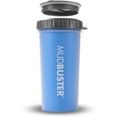 Dexas MudBuster Lidded Pro Blue - Dog Trough Dexas MudBuster Lidded Pro Blue - Dog Trough