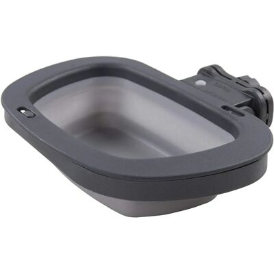 Stor ljusgrå foldbar hundskål från Dexas - 591ml Stor ljusgrå foldbar hundskål från Dexas - 591ml