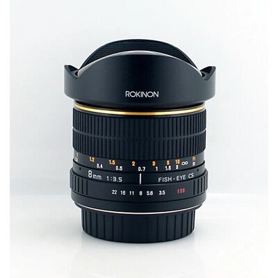 Rokinon 8mm f/3.5 Fish-eye Lens - Zwart - Producttype Rokinon 8mm f/3.5 Fish-eye Lens - Zwart - Producttype