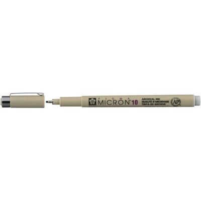 Sakura Micron 10 Gris Clair Fineliner - Stylo Fineliner - Publicité Sakura Micron 10 Gris Clair Fineliner - Stylo Fineliner - Publicité