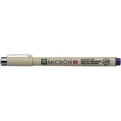 Sakura PIGMA MICRON 05 Violet - Marqueur fin 0,45mm - Publicité Sakura PIGMA MICRON 05 Violet - Marqueur fin 0,45mm - Publicité