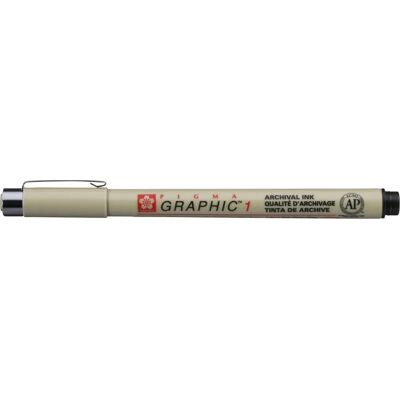 Sakura Pigma Graphic 1 - Marker - Schwarz Sakura Pigma Graphic 1 - Marker - Schwarz