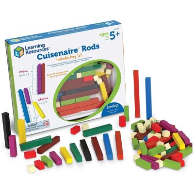 Ensemble de tiges en bois Learning Resources Cuisenaire - Jouet éducatif Ensemble de tiges en bois Learning Resources Cuisenaire - Jouet éducatif