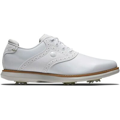 Chaussures de golf FootJoy Traditions - Blanc - Imperméables - Femmes - Publicité Chaussures de golf FootJoy Traditions - Blanc - Imperméables - Femmes - Publicité