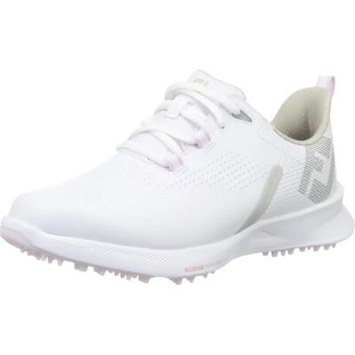 FootJoy Fuel Chaussures de golf imperméables Blanc/Rose - Chaussures de golf FootJoy Fuel Chaussures de golf imperméables Blanc/Rose - Chaussures de golf