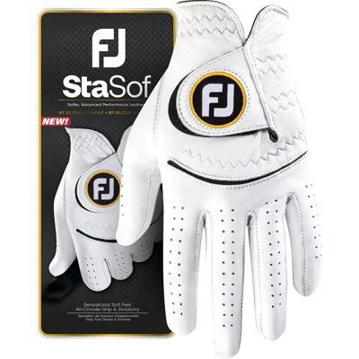 Guanto da golf FootJoy Stasof - Bianco - Prestazioni premium, vestibilità per tutte le condizioni Guanto da golf FootJoy Stasof - Bianco - Prestazioni premium, vestibilità per tutte le condizioni