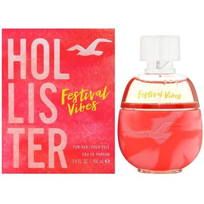 Hollister Festival Vibes Eau De Parfum - Perfume para Mujeres con Notas Florales y Frutales Hollister Festival Vibes Eau De Parfum - Perfume para Mujeres con Notas Florales y Frutales