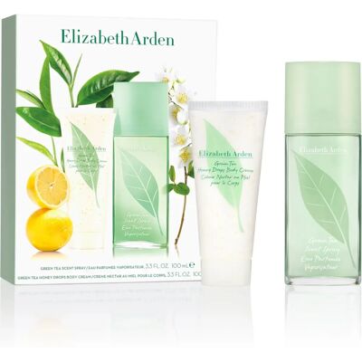 Elizabeth Arden Green Tea Geschenkset - Eau de Toilette 100 ml + Honig-Nektar-Körpercreme Elizabeth Arden Green Tea Geschenkset - Eau de Toilette 100 ml + Honig-Nektar-Körpercreme