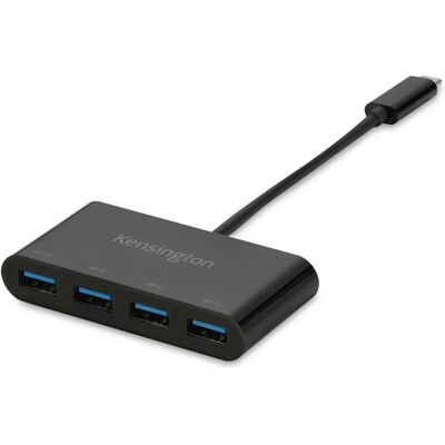 Kensington CH1200 USB-Hub - 4 Ports, Schwarz Kensington CH1200 USB-Hub - 4 Ports, Schwarz