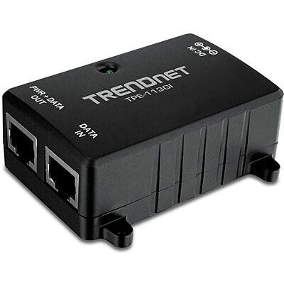 Adaptador PoE Ethernet Gigabit Trendnet TPE-113GI - 48 V Adaptador PoE Ethernet Gigabit Trendnet TPE-113GI - 48 V