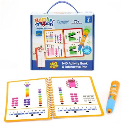 Learning Resources Hot Dots Numberblocks 1-10 Activity Book & Interactive Pen - Educational Toy Learning Resources Hot Dots Numberblocks 1-10 Activity Book & Interactive Pen - Educational Toy