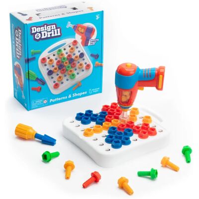 Learning Resources EI-4108 Design & Drill Patterns & Shapes - Kinderspielzeug Learning Resources EI-4108 Design & Drill Patterns & Shapes - Kinderspielzeug