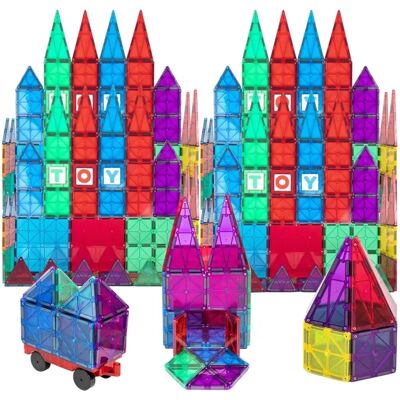 Playmags 50-delars set - Byggleksaker med starkare magneter Playmags 50-delars set - Byggleksaker med starkare magneter