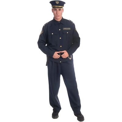 Dress Up America Oficial de Policía Deluxe Uniforme Libro - Azul Mediano Dress Up America Oficial de Policía Deluxe Uniforme Libro - Azul Mediano