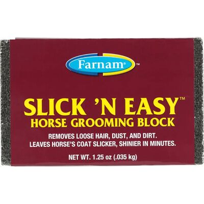 Farnam Slick 'N Easy Bloco de cuidado para cavalos Farnam Slick 'N Easy Bloco de cuidado para cavalos