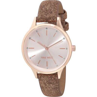 Nine West Rose Gold Womens Watch - Stainless Steel - Fashion Nine West Rose Gold Womens Watch - Stainless Steel - Fashion